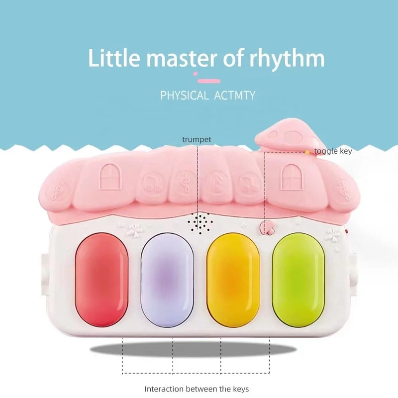 MORIYA Baby Tapete Infantil Com Pedal De Música/Piano Para Bebê De 0-24 Meses